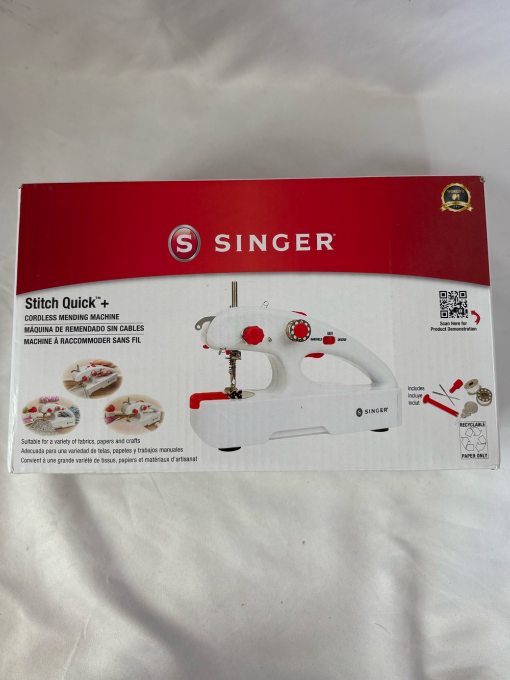 Singer Quick Stitch Plus Cordless Mending Machine NIB
